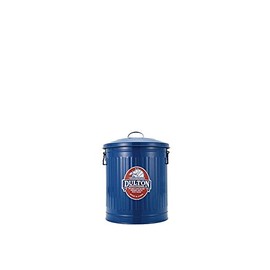 Dulton Mini Garbage Can Small Size 3.5L Blue Would Use Things That You Think Things To Put Trash Is Beautiful, Trash Can With Lid, Tin Can Height 9.4 inches (240 mm), Diameter 7.3 inches (185 mm),