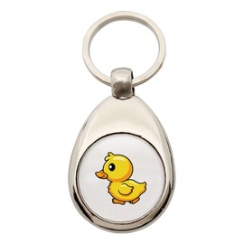 Huuraa Schlüsselanhänger Küken Comic Geschenk Metall Einkaufswagenchip Küken Geschenkidee