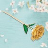 11'' Long Stem 24k Gold Dipped Real Rose Flower Valentine