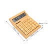 Bamboo Calculator Solar Powered Battery Powered Eco Friendly Function Calculator