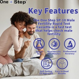 One Step: Fertility Test for Men, Indicate Normal or Low Sperm Count – 2 Tests