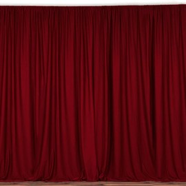 lovemyfabric 100% Polyester Window Curtain/Stage Backdrop Curtain/Photography Backdrop 58" Inch X 108" Inch (1, Cranberry)