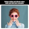 TVSVKWE 6 Pieces Of Small Flower Sunglasses, Creative Design Glasses,