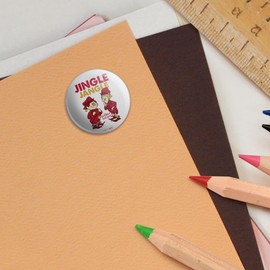 Year Without a Santa Claus Jingle Jangle 1.0" Puffy Bubble Dome Scrapbooking Crafting Sticker Set