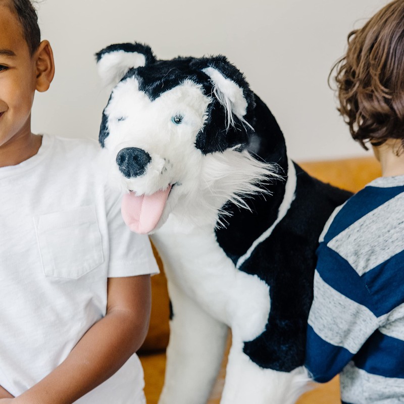 Melissa & Doug Giant Siberian Husky - Lifelike Stuffed Animal