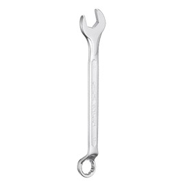 sourcing map Combination Wrench Offset 17mm 75-Degree 12-Point Box End and 15° Angled Open End Metric CR-V Steel Nickel Plated Multi-Function Spanners for Mechanics DIY Enthusiasts