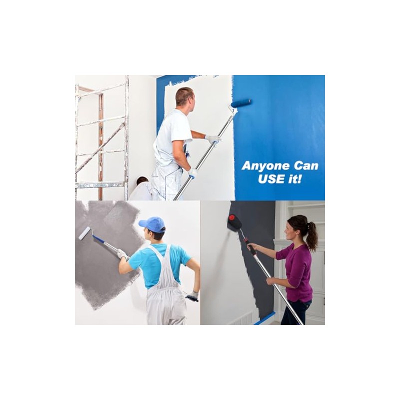 Extension Pole 1.3-4.8 ft Long Paint Roller Telescopic Extendable Poles