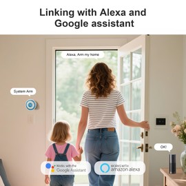 Alarm System for Home Security WiFi+4G,Smart Door/Window Alarm Systems Kit with Instant App Alerts NO Monthly Fees,Compatible with Alexa and Google,Smart Life or Tuya for Apartment,Kids Safety