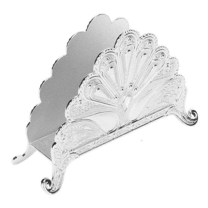 Napkin Holder Classical Metal Peacock Embossed European Style Table Tissue