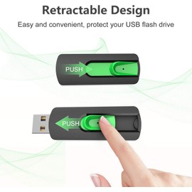Aiibe 16GB USB Flash Drive 10 Pack 16GB Thumb Drive USB Memory Stick Data Storage Memory Stick Jump Drive (Green,10Pack)