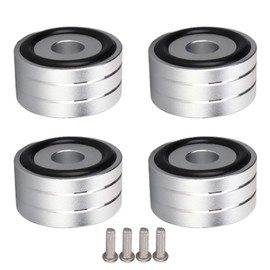 4pcs SP4010 Speaker Isolation Spike Stand Foot 40x20mm / 1.57x0.78in Speaker Spikes for DAC Amplifier Recorder MeterSilver