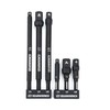 GEARWRENCH 6 Pc 1/4" Drive Hex Shank Impact Socket extensions
