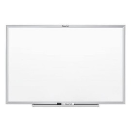 Quartet Standard Dry-Erase Board, Melamine, 36 x 24, White, Aluminum Frame (QRTS533) by Quartet
