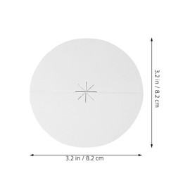 Ciieeo 100 Pcs Paper Tray Beeswax Candle Holder Candling Protector Candle Drip Catcher Paper Candle Drip Protectors for Table Memorial Candlelight Disc Protection Aluminum Foil