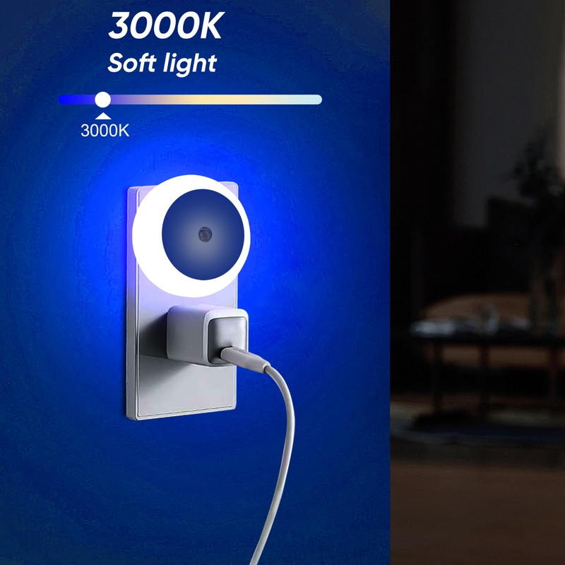 Zlylefun LED Night Lights, Plug into Wall Night Light Lamp