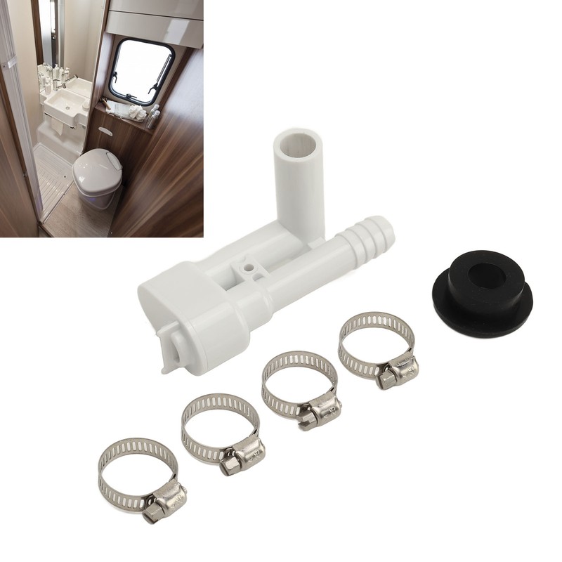 RV Toilet Vacuum Breaker Kit 385316906 Stainless Steel Clamp Sealed