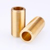 ExcInter 1/2" BSP 120mm Long Brass Running Nipple Threaded Plumbing