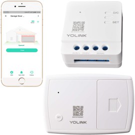YoLink Garage Door Controller and Wireless Sensor - Remote Control Existing Garage Door Opener, 1/4 Mile World's Longest Range Garage Door Control Kit Compatible with Alexa IFTTT, YoLink Hub Required