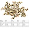 QANYEGN 100Pcs Flat Head Threaded Nut, Color Zinc Plated Rivet