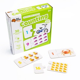 Fat Brain Toys Learning Steps - Counting - Counting Puzzles Early Learning Toys for Ages 2 to 5