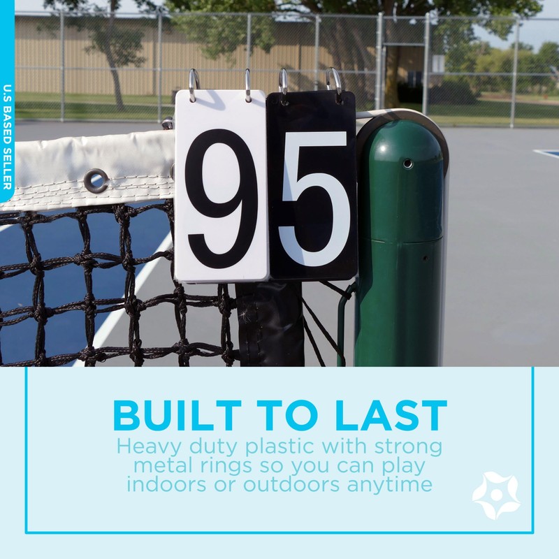 Get Out! Over Net Portable Tennis Game Score Keeper, Numbered