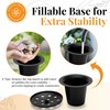 GeekLeaf 2 Pcs Artificial Flowers for Graves, Grave Flowers Pots