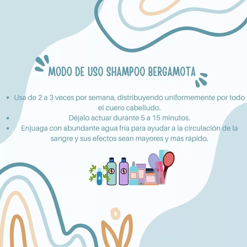 BONITA ORGANICS Shampoo De Bergamota Refrescante