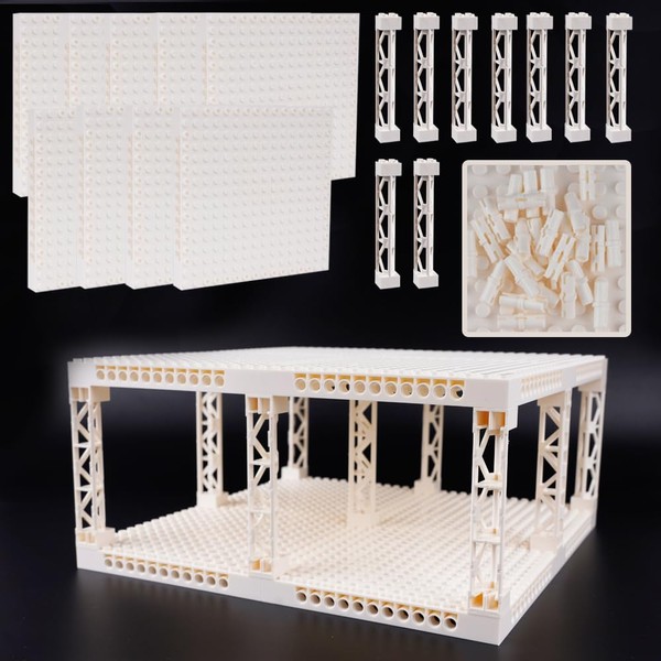 WSRYLTCH Brick Base 16x16 Plate 1/3 with Holes - Pins