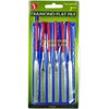 SE 74330DF 6-Piece Flat Diamond Grit File Set - Multi-Grit