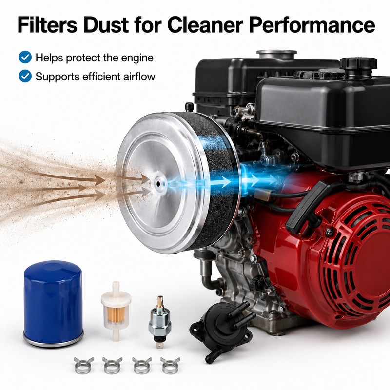 9-Piece Engine Maintenance Kit Compatible with Honda GX630 GX660 GX690