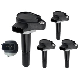 4 Pack Ignition Pencil Coil for Mercury 75 80 90 100 115 EFI Verado Outboard 135 150 175 200 225 250 275 300 350 400 4 Stroke Replace OEM 339-880615T01 19005251 8M0039809