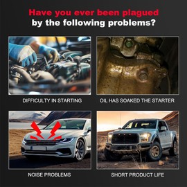 19026 Starter for Grand Caravan 2008-2010 4.0L, Town & Country 2008-2010 4.0L, Journey 09-10 3.5L, Avenger 08-10 2.7L 3.5L, 1.2KW 12V 10 Teeth, 19026R 19026N 04608800AE 4608800AE