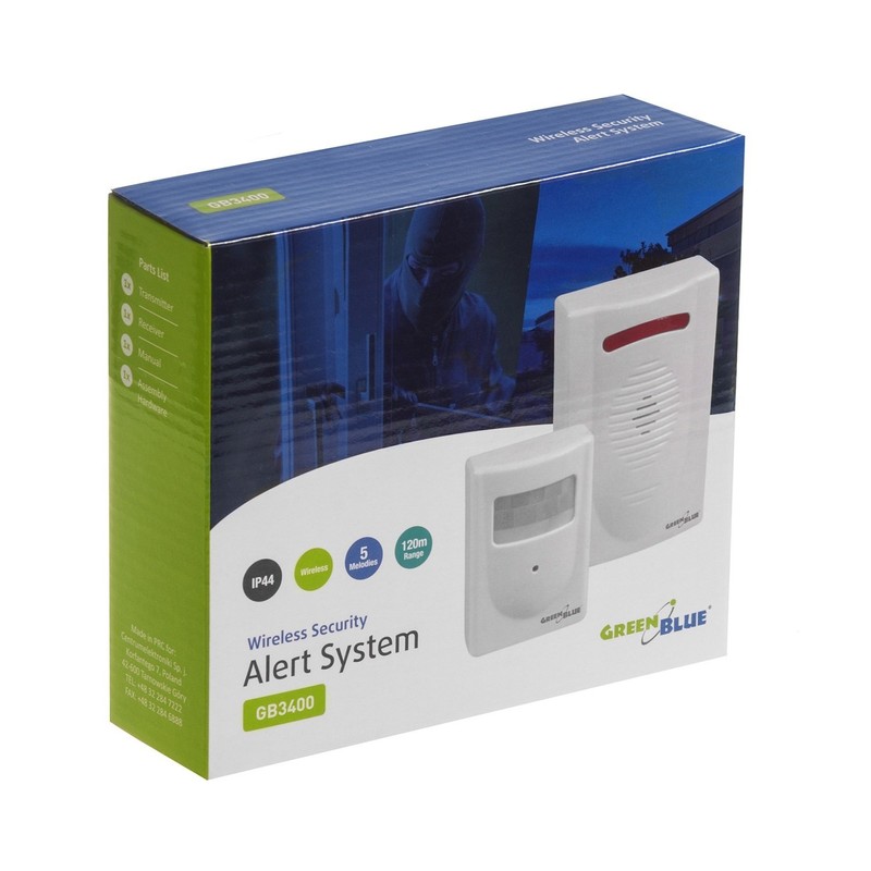 DC3400 Wireless Mini Alarm Security System Siren Burglar Deterrent Home