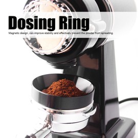 KooingTech Dosing Funnel, Magnetic Espressos Dosing Funnel, Coffee Dosing Rings, Coffee Powder Dosing Funnel with Magnetic Aluminum Portafilter Funnel Coffee Accessories (58mm)