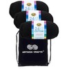 Lion Brand 24/7 Cotton Black 761-153 (3-Skeins - Same Dye