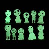 LUYING Ghibli Goods, Wooden Elf Figurine, Garden Accessory Luminous Micro