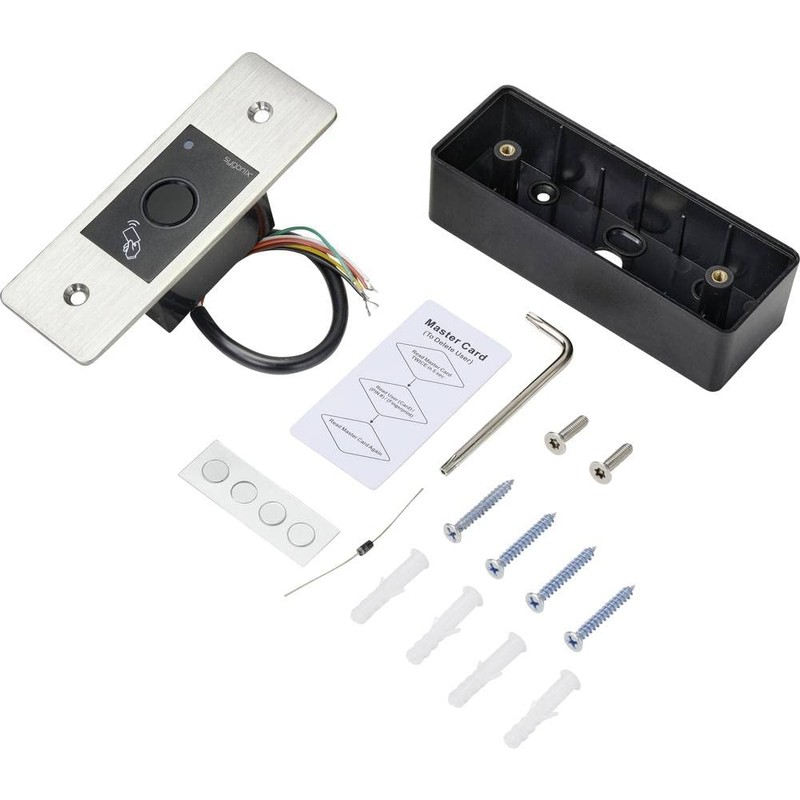 Sygonix SY-4760952 Fingerprint/RFID Access System Flush-Mounted 12 V/DC, 18 V/DC