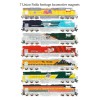 Union Pacific SD70ACe 8444 & UP Heritage Locomotives 7 magnet set Andy Fletcher