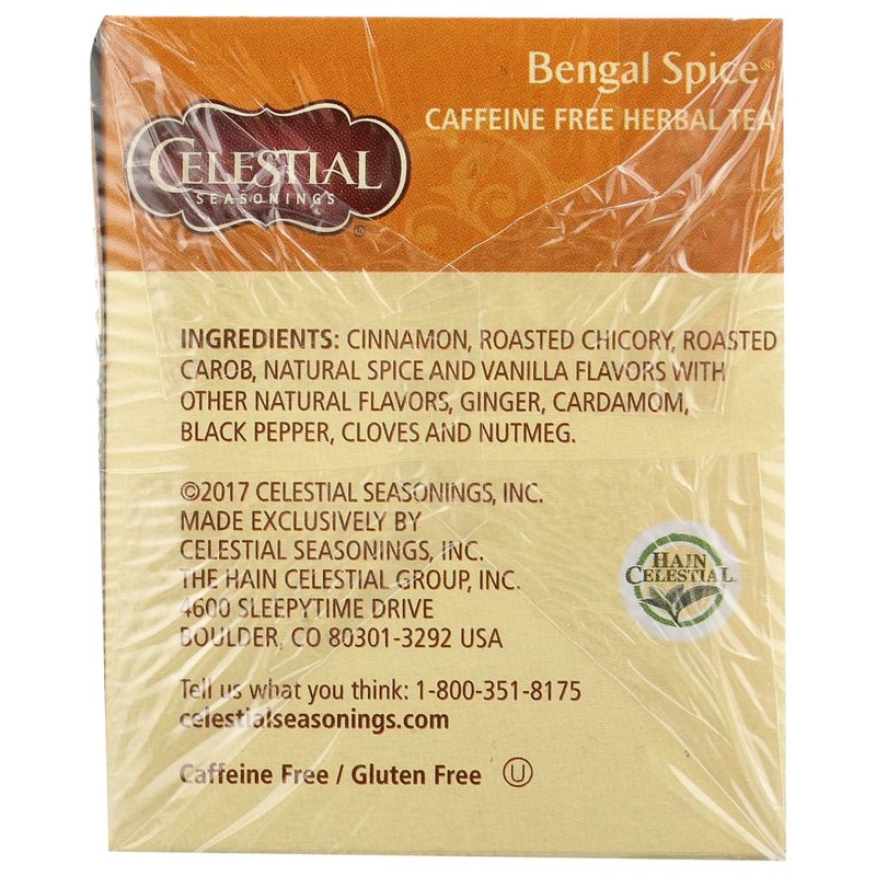 Celestial Seasonings Bengal Spice Herb Tea, 20 CT (Pack of