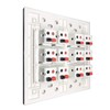 DIYTECH Premium 12 Speaker Wall Plate, Supports 12 Configurations, Screwless