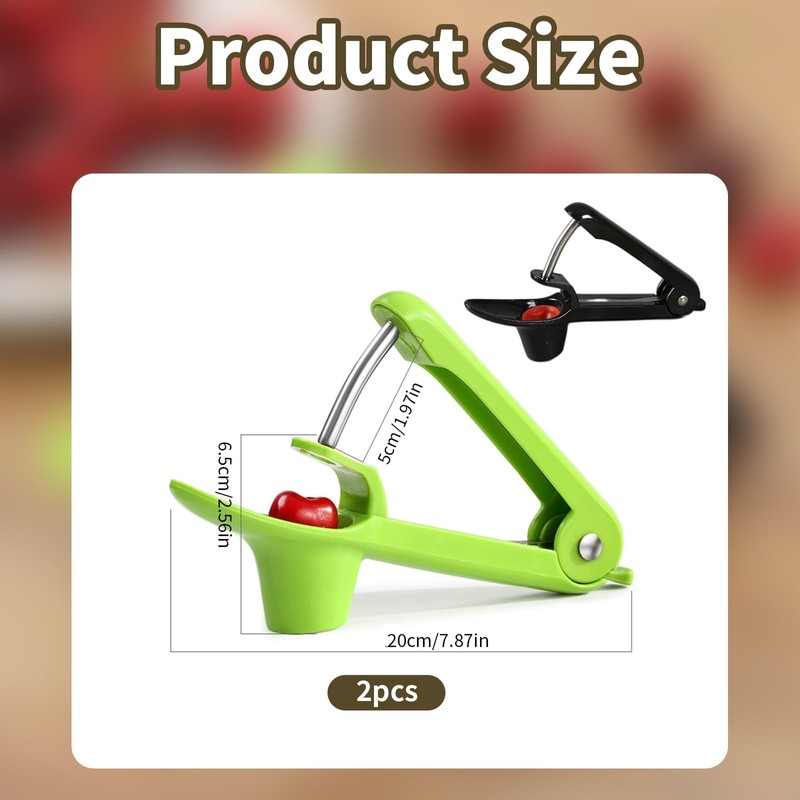 Cherry Pitter Tool 2pcs Cherry Stoner Remover Tool Multi-Function Fruit
