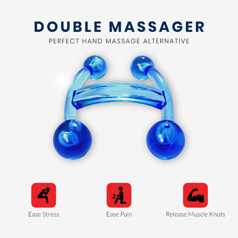 ResultSport Handliches tragbares Doppelmassagegerät
