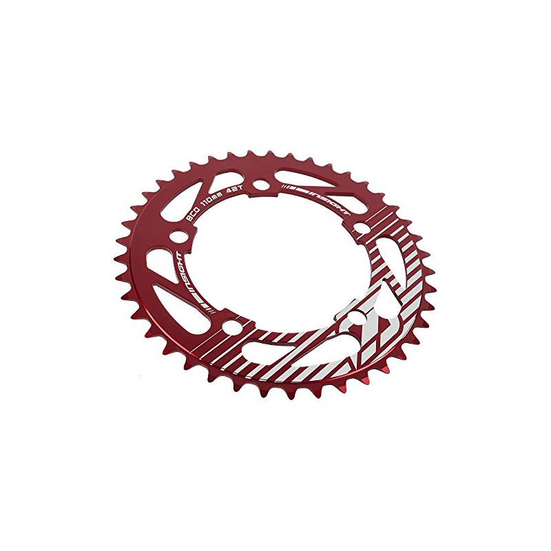 Insight 5-Bolt BMX Chainring 110mm BCD 41T Red