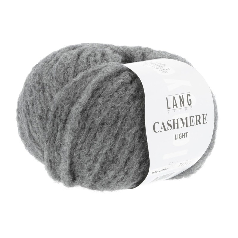 LANG YARNS Cashmere Light – Colour: Grey Melange (0005) –