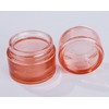Healthcom 10 Packs 15g/15ml Empty Jars Pink Glass Cosmetic Jar