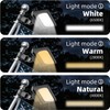 Flag Pole Light Solar Powered 3 Mode Metal Clamps Fits