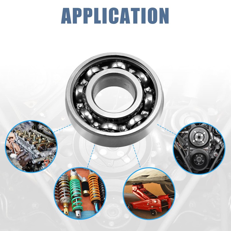 sourcing map Grooves Ball Bearing 6003Z Single Line Sign 17