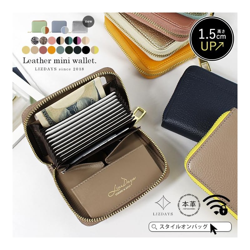 Liz Days Card Case, Mini Wallet, Women's, Men's, Card Slots,
