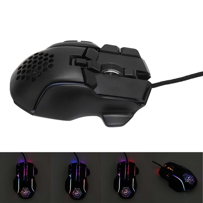 RGB Gaming Mouse 12800 DPI Gaming Mouse Optical Wired with
