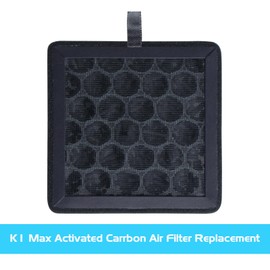 FYSETC K1-Max Activated Carboon Air Filter Parts - Original Air Purifier Replacement: 100x100x9mm Replaceable High-Efficiency Ultra-Absorption for Printing Filament PETG ABS 3D Printer Accessories